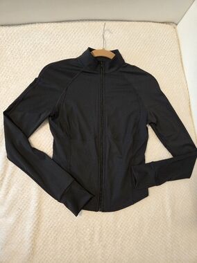 Halara Women’s Black Zip Up Active Jacket Long Sleeve Athletic Top Size Medium